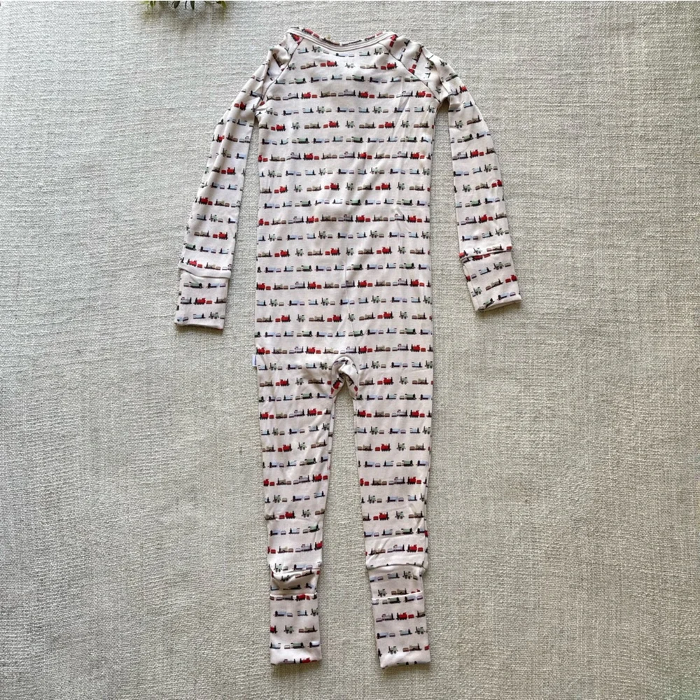 NWT Wildwoven Trains Whistlestop Ribbed Zip Romper 2T - Picture 4 of 5